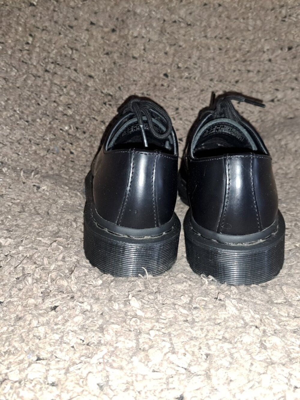 DR. MARTENS-DOC MARTENS 1461 Mono Smooth Black Leather Oxford-Sz 37/6-Near Mint - Picture 6 of 8